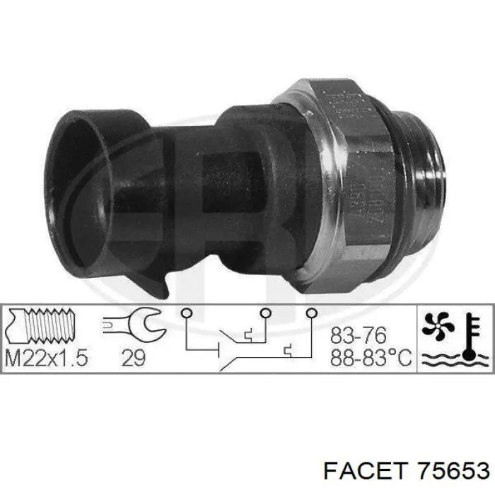 0046413969 Fiat/Alfa/Lancia sensor, temperatura del refrigerante (encendido el ventilador del radiador)