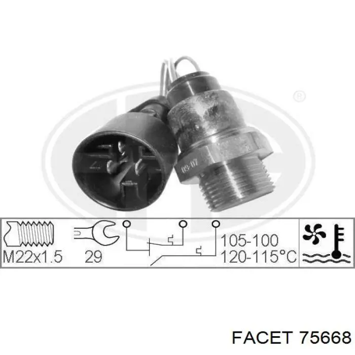 6ZT010967541 HELLA sensor de temperatura del refrigerante