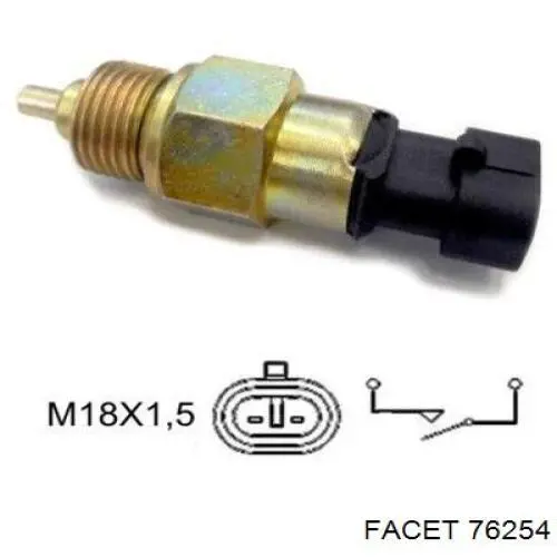 7.6254 Facet interruptor, piloto de marcha atrás