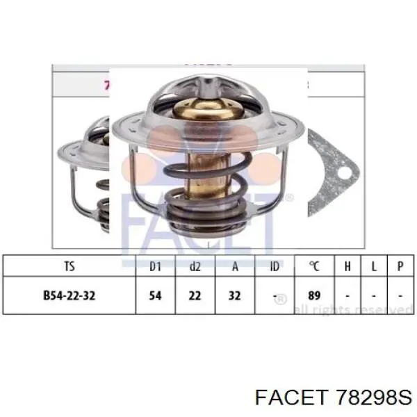 7.8298S Facet termostato, refrigerante