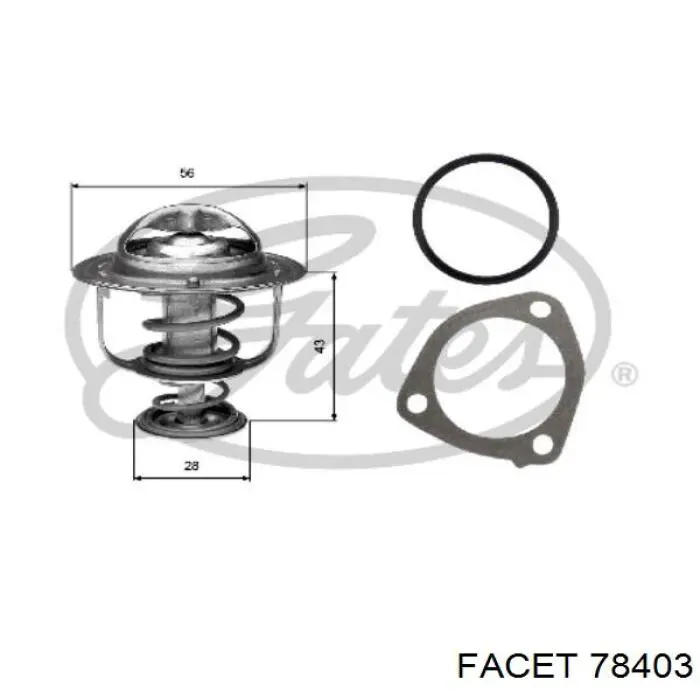 7.8403 Facet termostato, refrigerante