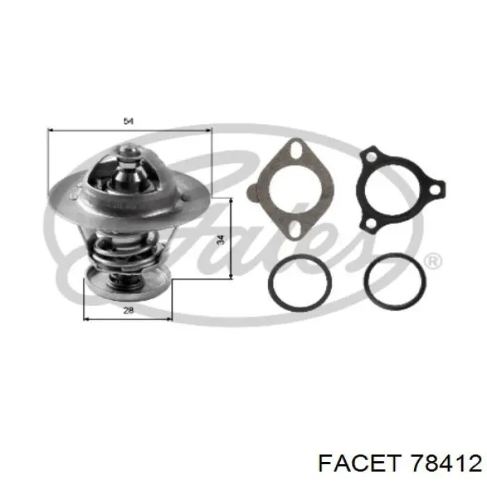 7.8412 Facet termostato, refrigerante