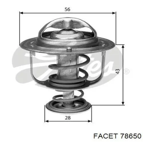 7.8650 Facet termostato, refrigerante