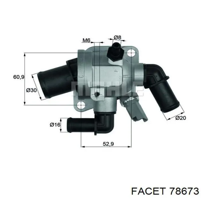 78673 Facet termostato, refrigerante