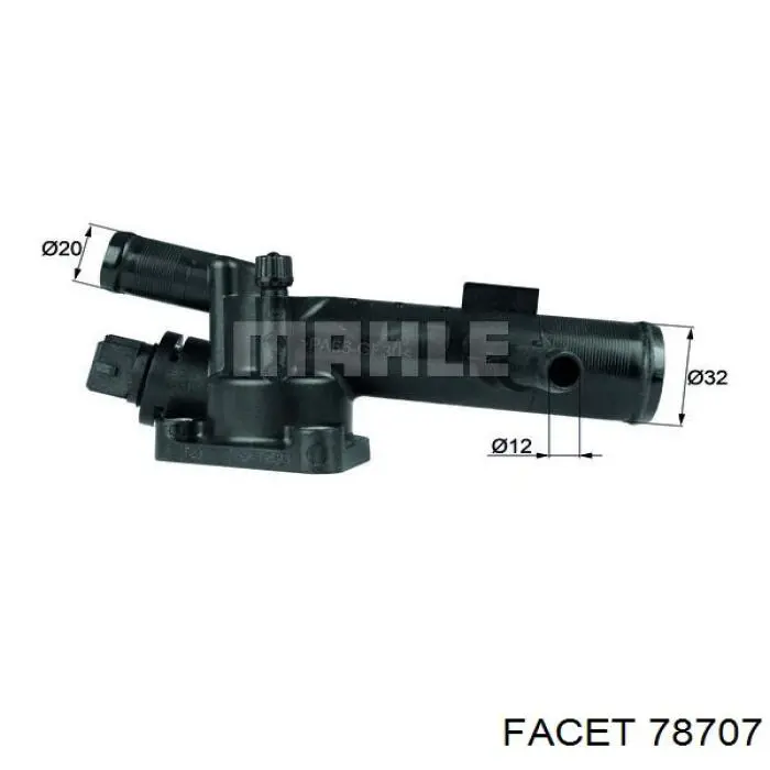 78707 Facet caja del termostato