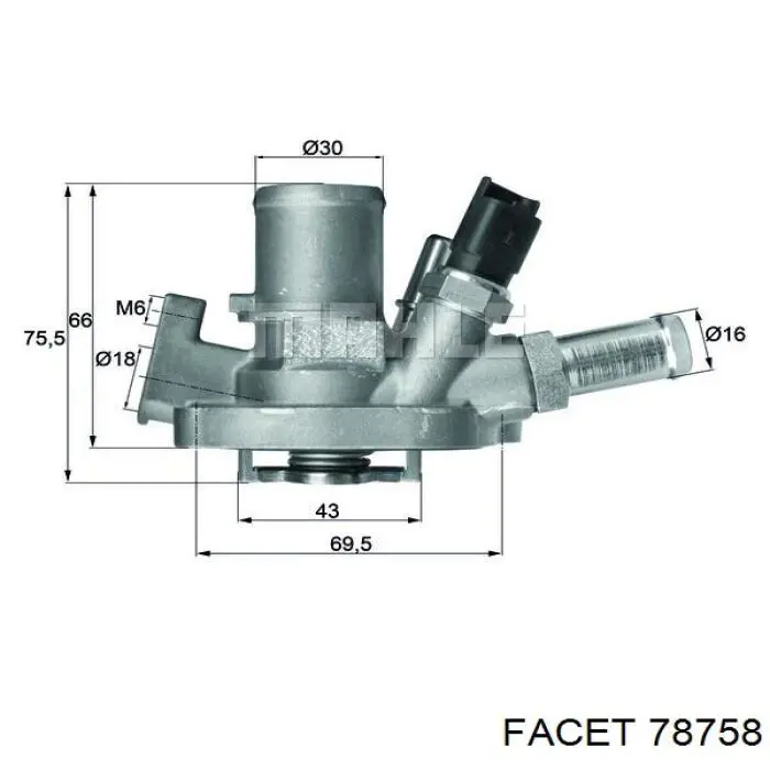 55215006 Chrysler termostato, refrigerante