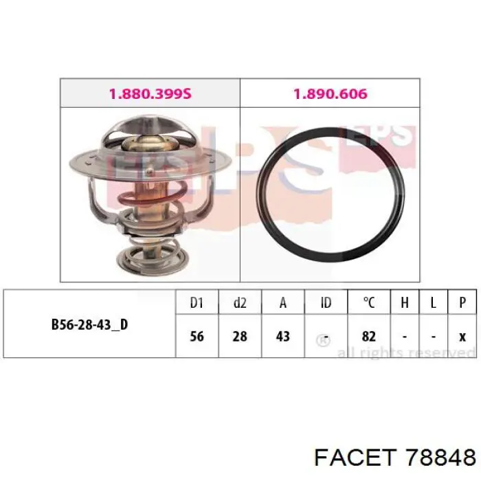 6000611040 Fiat/Alfa/Lancia termostato, refrigerante