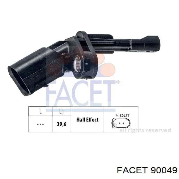 90049 Facet sensor de posición del cigüeñal