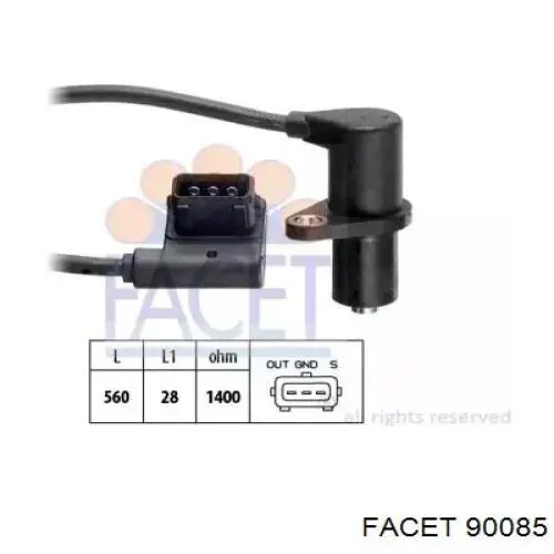 9.0085 Facet sensor de posición del árbol de levas