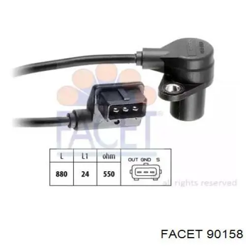 9.0158 Facet sensor de posición del cigüeñal