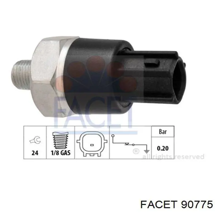 9948811 Fiat/Alfa/Lancia sensor de velocidad