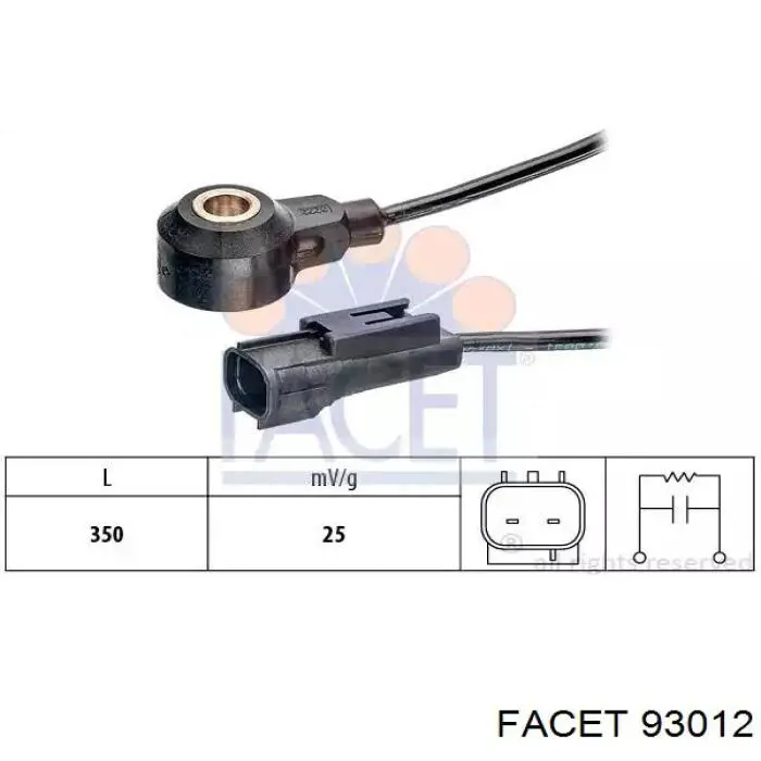  Sensor de detonaciones para Saab 9-3 YS3F