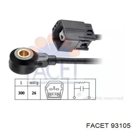  Sensor de detonaciones para Ford Fiesta 5 