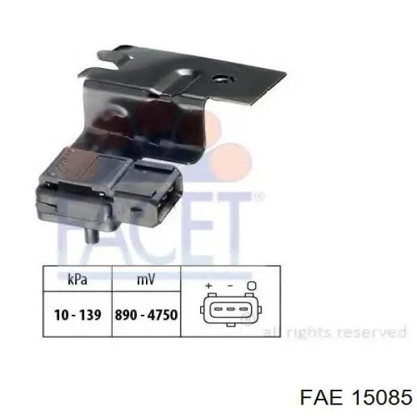 15085 FAE sensor de presion del colector de admision