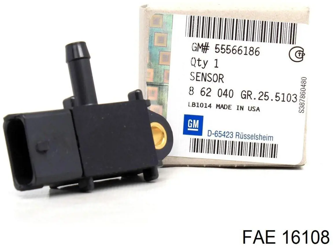 16108 FAE sensor de presion de escape