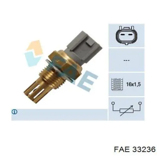 33236 FAE sensor, temperatura del aire de admisión