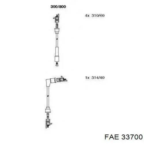 33700 FAE sensor de temperatura del refrigerante