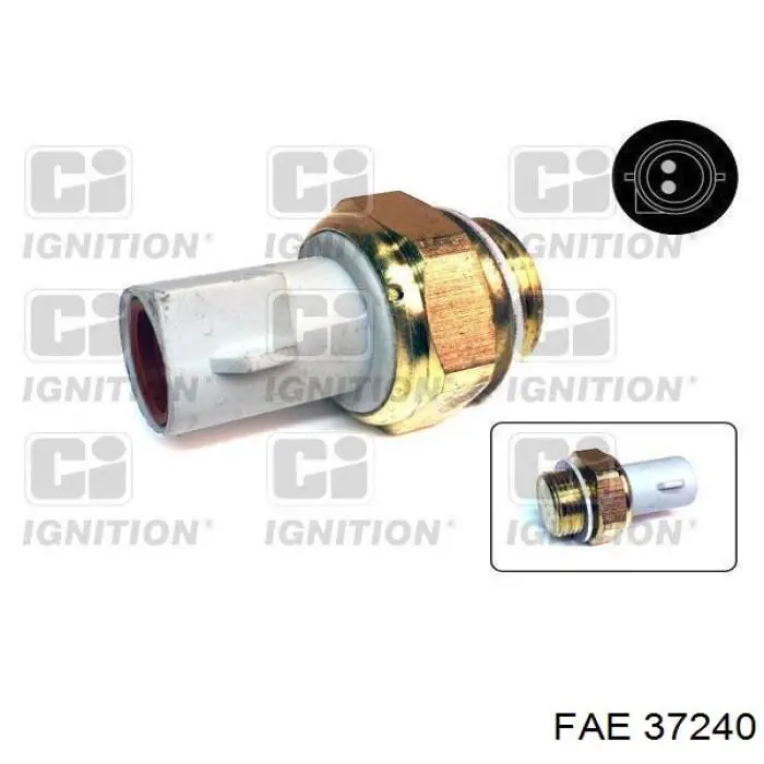 37240 FAE sensor, temperatura del refrigerante (encendido el ventilador del radiador)