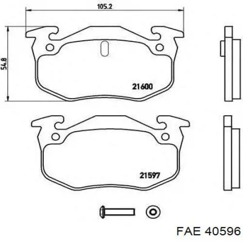 40596 FAE interruptor, piloto de marcha atrás