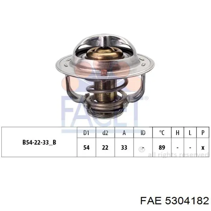 5304182 FAE termostato, refrigerante