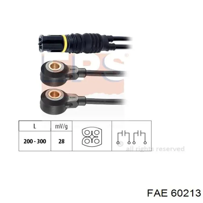 60213 FAE sensor de detonaciones