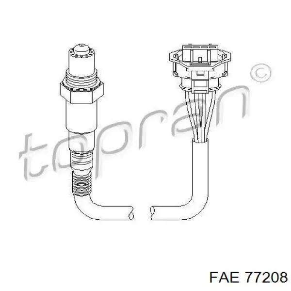 258006815 Bosch sonda lambda sensor de oxigeno para catalizador