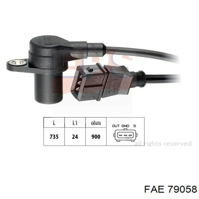 79058 FAE sensor de posición del cigüeñal