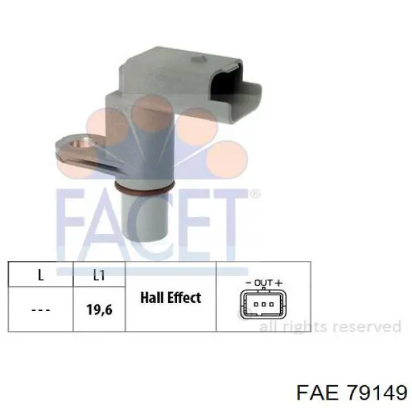 79149 FAE sensor de posición del árbol de levas