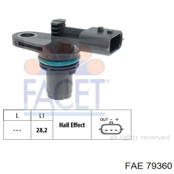 79360 FAE sensor de posición del árbol de levas