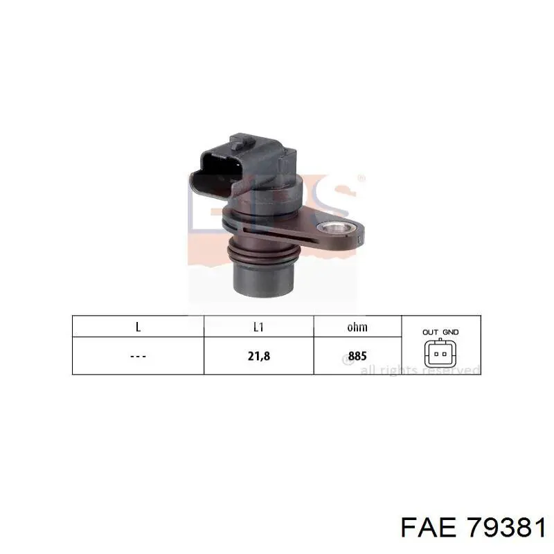 79381 FAE sensor de posición del árbol de levas