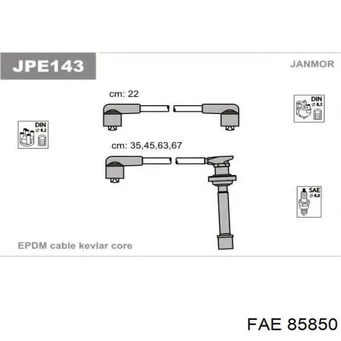 85850 FAE juego de cables de encendido