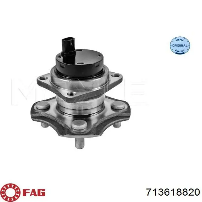 3DACF026F7S Maxpart cubo de rueda trasero