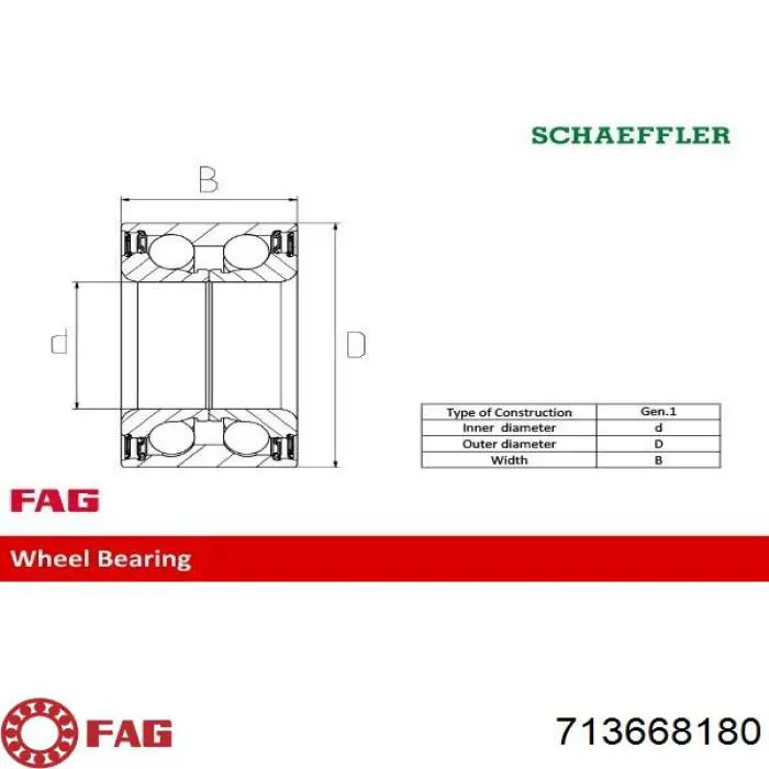 FC40887 SNR cojinete de rueda trasero