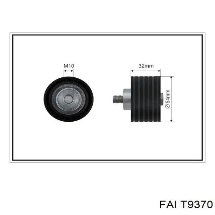 T9370 FAI rodillo intermedio de correa dentada