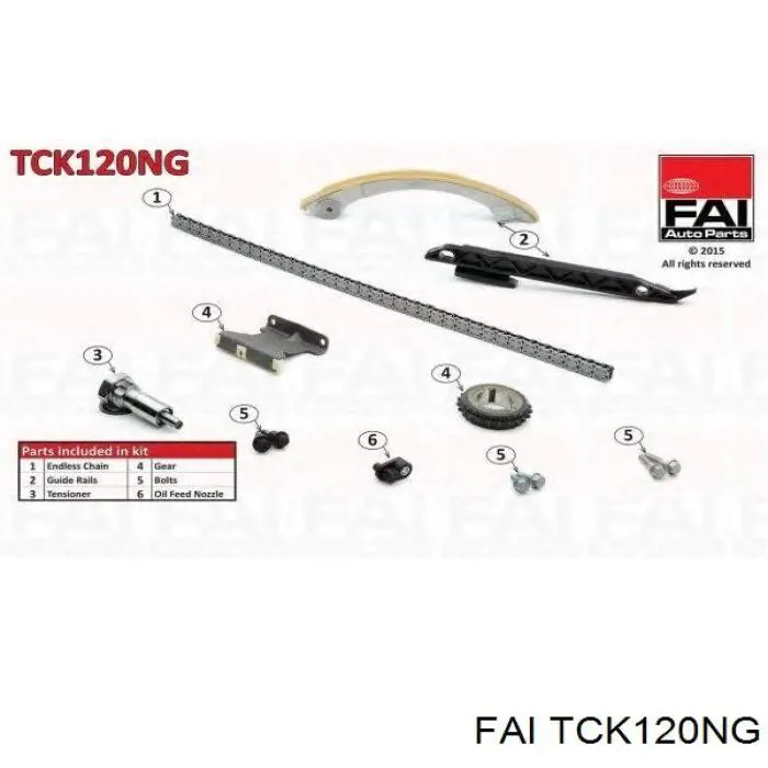 TCK120NG FAI cadena de distribución