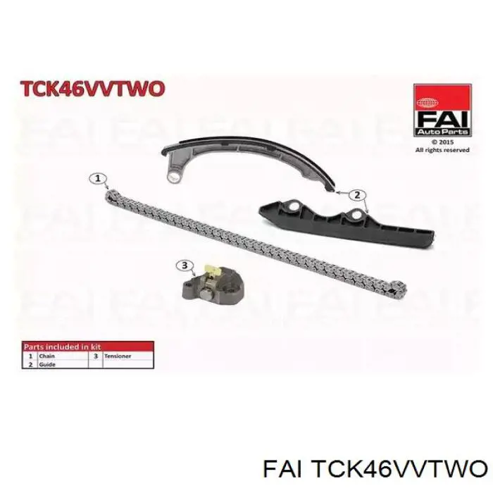 TCK46VVTWO FAI kit de cadenas de distribución