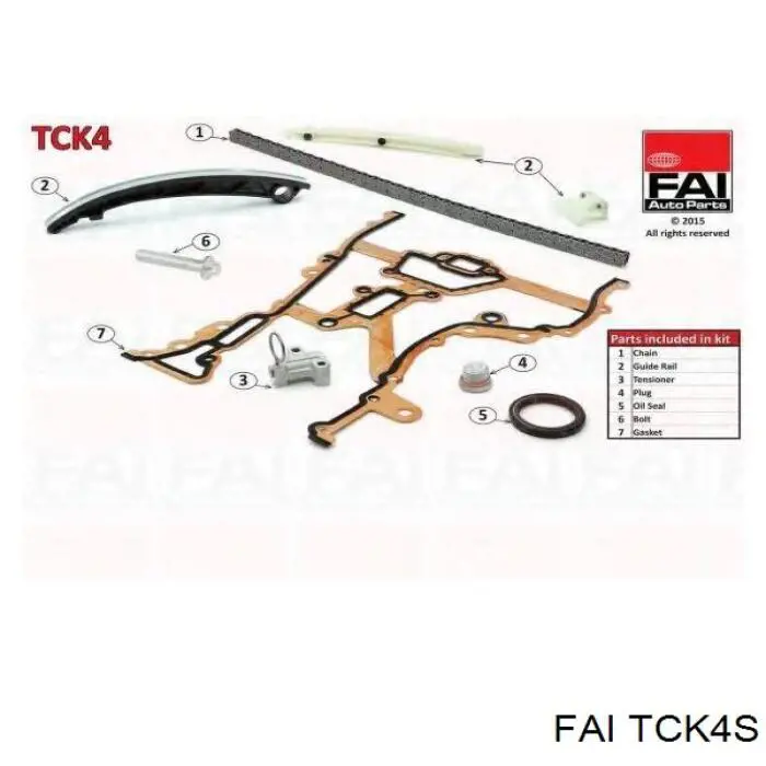 TCK4S FAI kit de cadenas de distribución