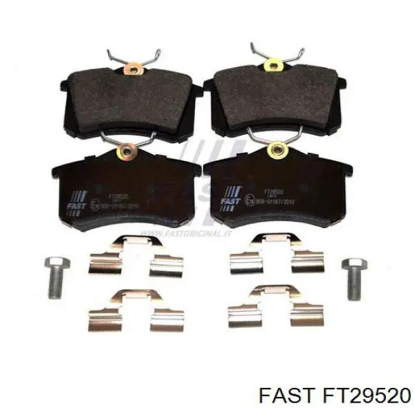 FT29520 Fast pastillas de freno traseras