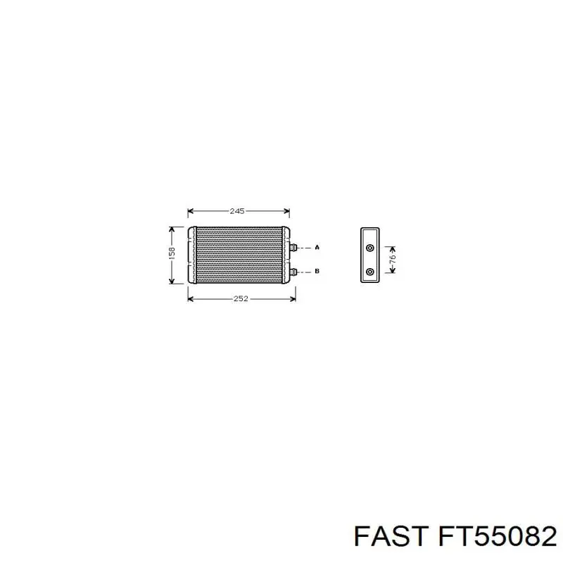 FT55082 Fast radiador de calefacción