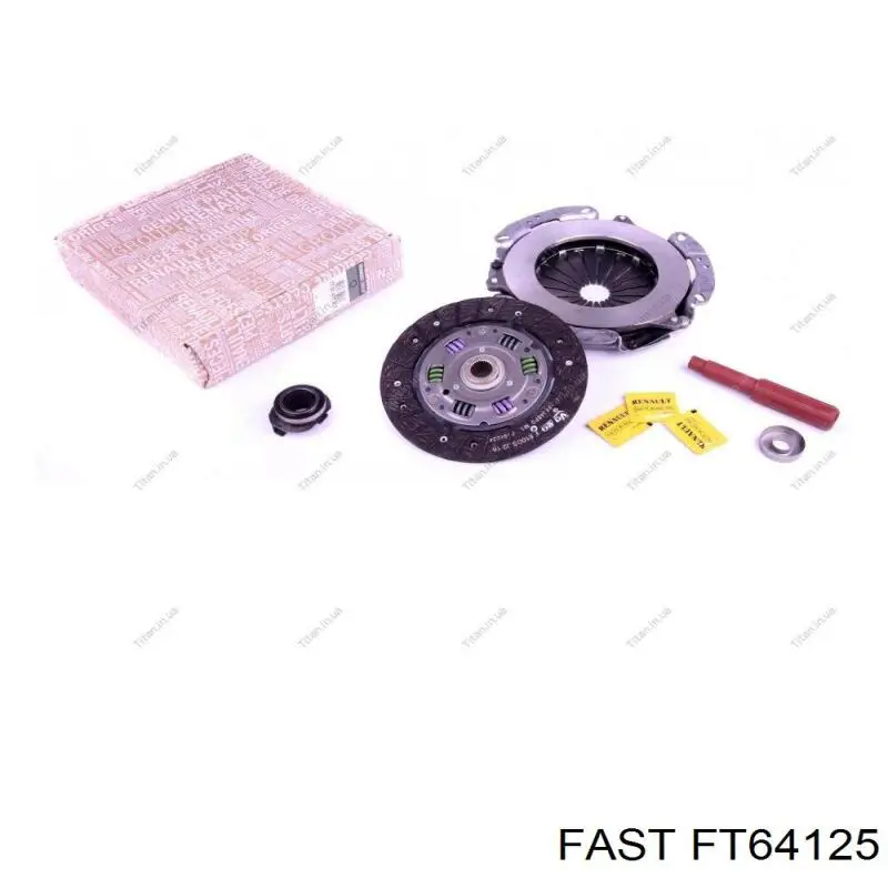 FT64125 Fast kit de embrague (3 partes)