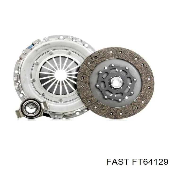 FT64129 Fast kit de embrague (3 partes)