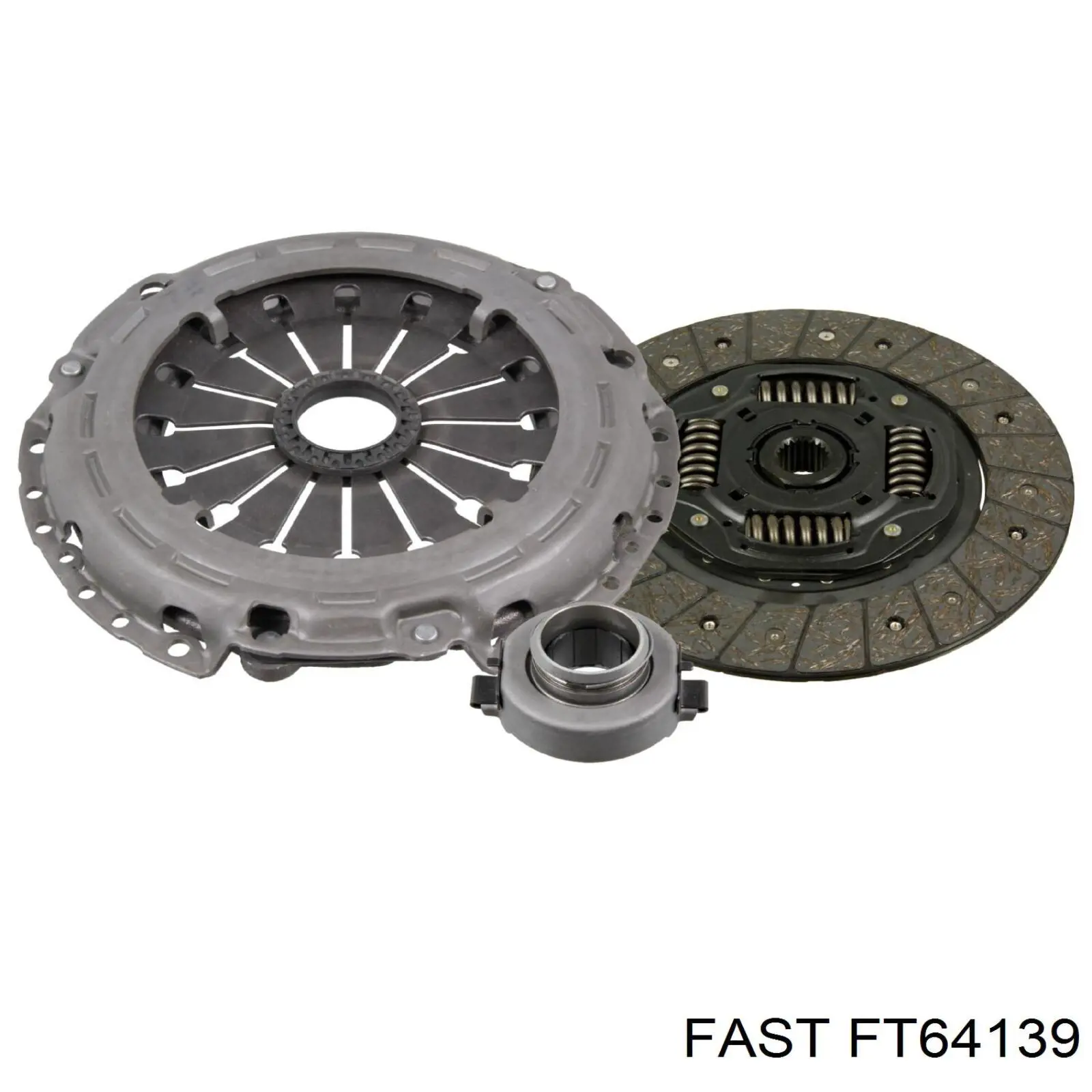 FT64139 Fast kit de embrague (3 partes)