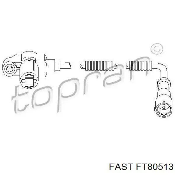  Sensor ABS delantero para Opel Astra 