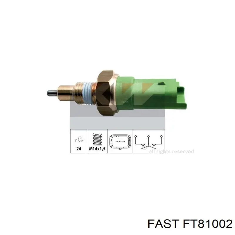 FT81002 Fast interruptor, piloto de marcha atrás