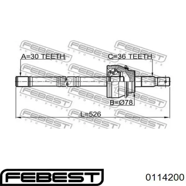 4346069115 Toyota árbol de transmisión delantero