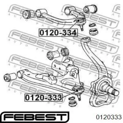 0120333 Febest rótula de suspensión inferior