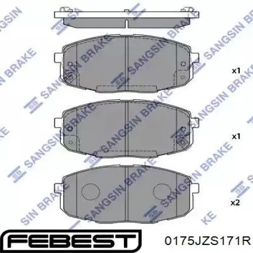  Juego de reparación, pinza de freno trasero para Lexus IS E1