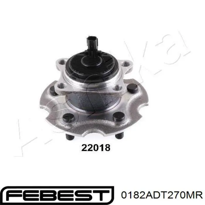 0182ADT270MR Febest cubo de rueda trasero