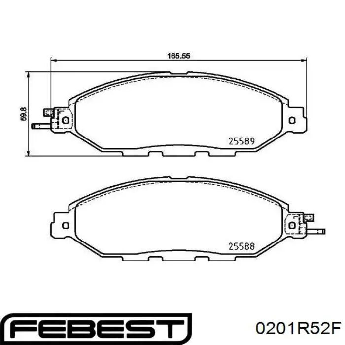  Pastillas de freno delanteras para Infiniti QX60 L50HV