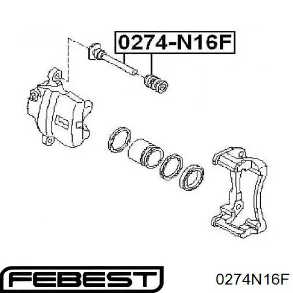  Guía de la pinza delantera para Nissan Primera P11